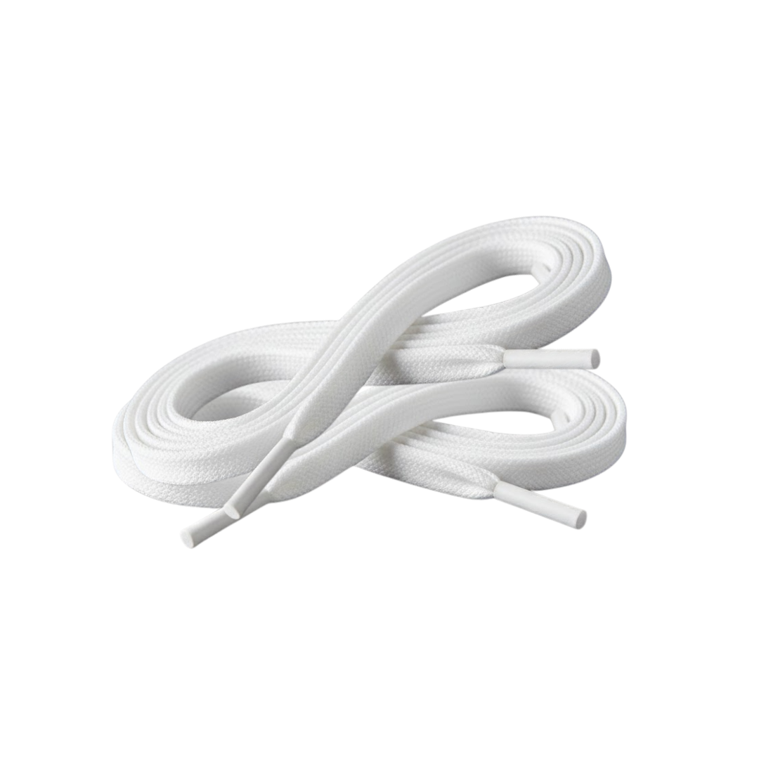 White shoelaces