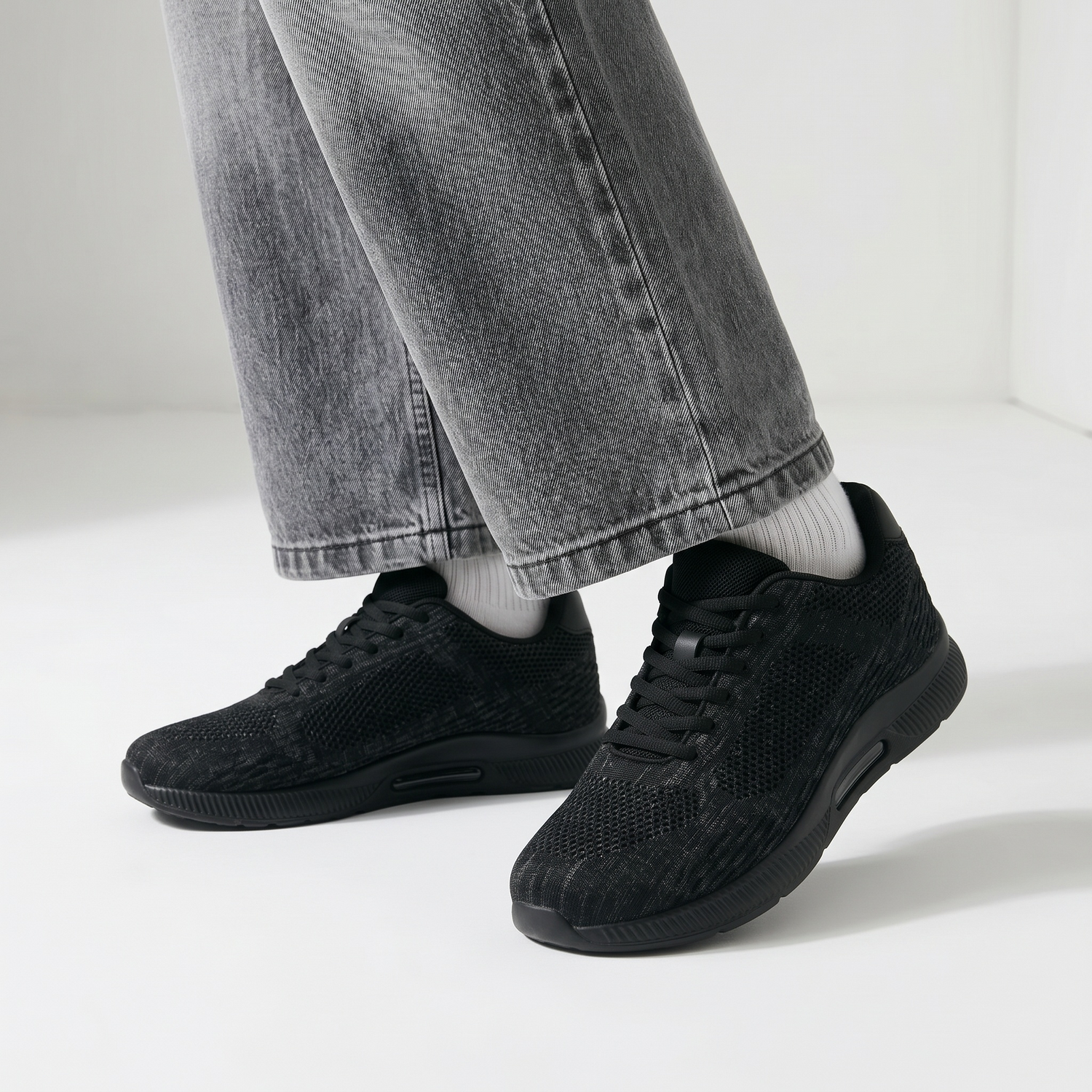 FAZO BLACK | 6.5cmスタイルアップスニーカー – VERARUS